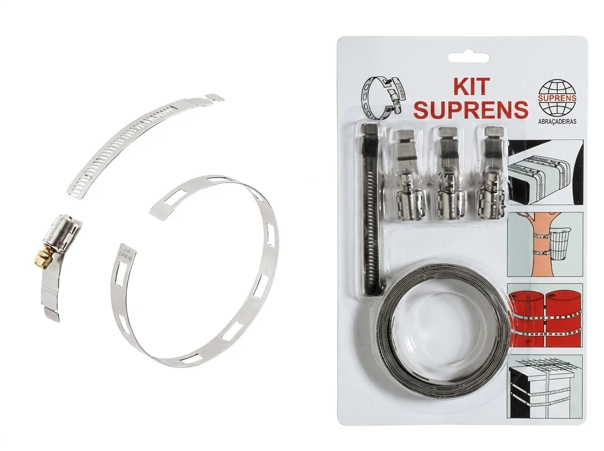 Kit SUPRENS abraçadeiras modulares — Guarubor Borrachas