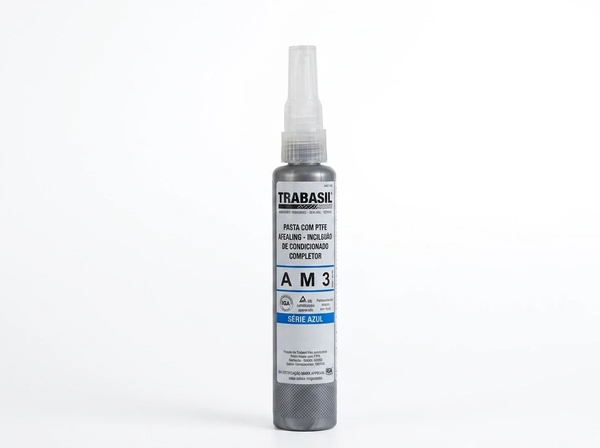Trabasil AM3 — selador anaeróbico com PTFE para conexões hidráulicas e pneumáticas
