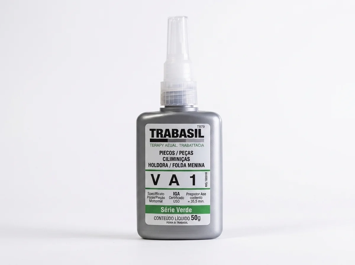 Trabasil VA1 — fixador cilíndrico anaeróbico de alta resistência para montagens deslizantes com folga mínima