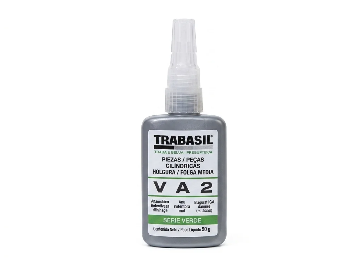Trabasil VA2 — fixador cilíndrico anaeróbico viscoso de alta resistência para montagens com folga média